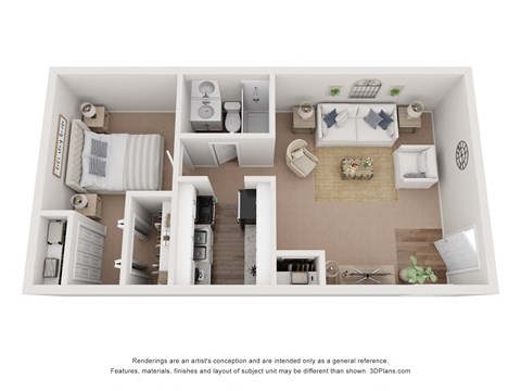 The Ranch Floor Plan at Hyde Park Townhomes, PRG Real Estate Management, Chester, VA, 23831